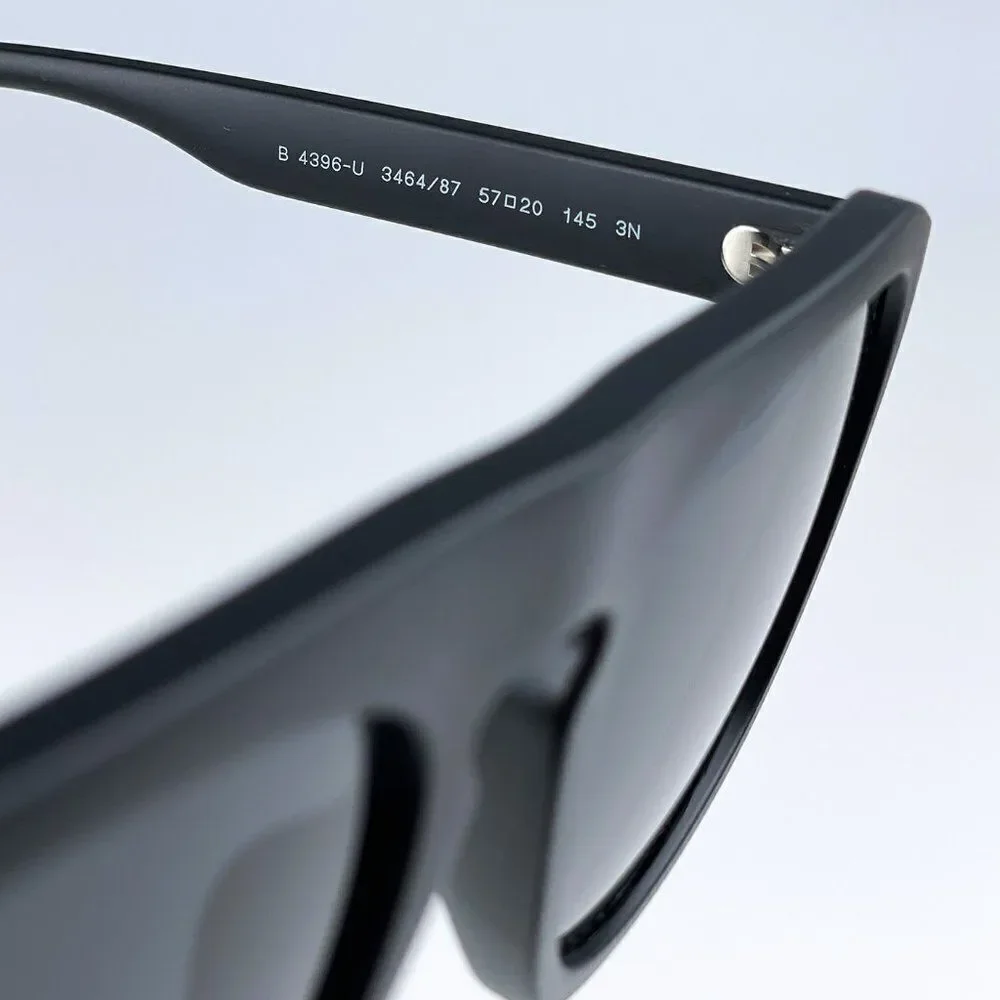 SALE! NEW Burberry BE4396U 346487 Matte Black Grey Square Unisex Sunglasses